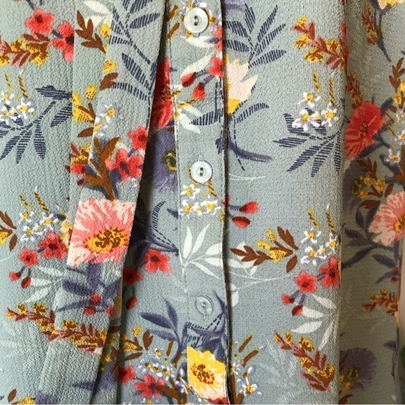 Papermoon floral sleeveless summer blouse top shirt. Women’s large. - Picture 4 of 10